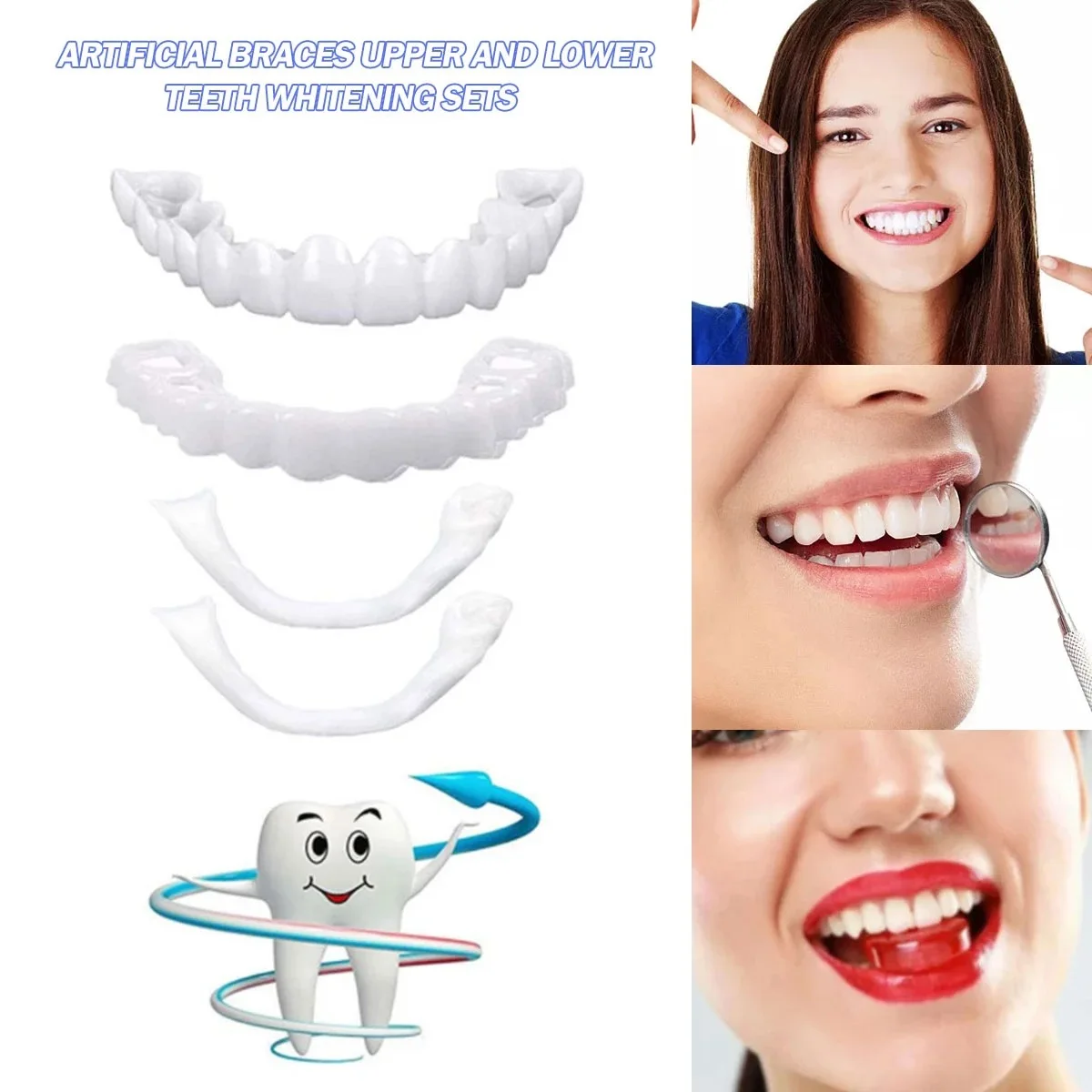 Teeth Whitening Vape - Veneer Gigi Pemutih Gigi Tiruan Behel