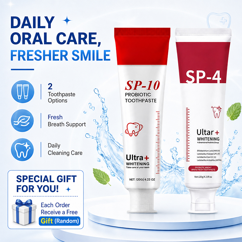 Teeth Whitening Xylitol - Set Pasta Gigi Pemutih Probiotik SP-10