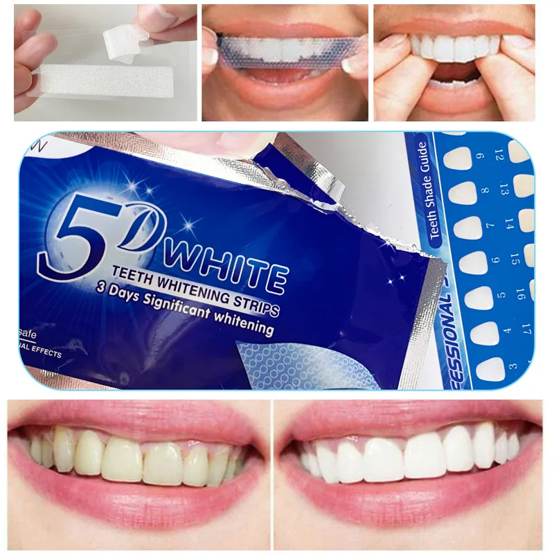 Teeth Whitening From Home - 1-12 Buah Stiker Pemutih Gigi 5D