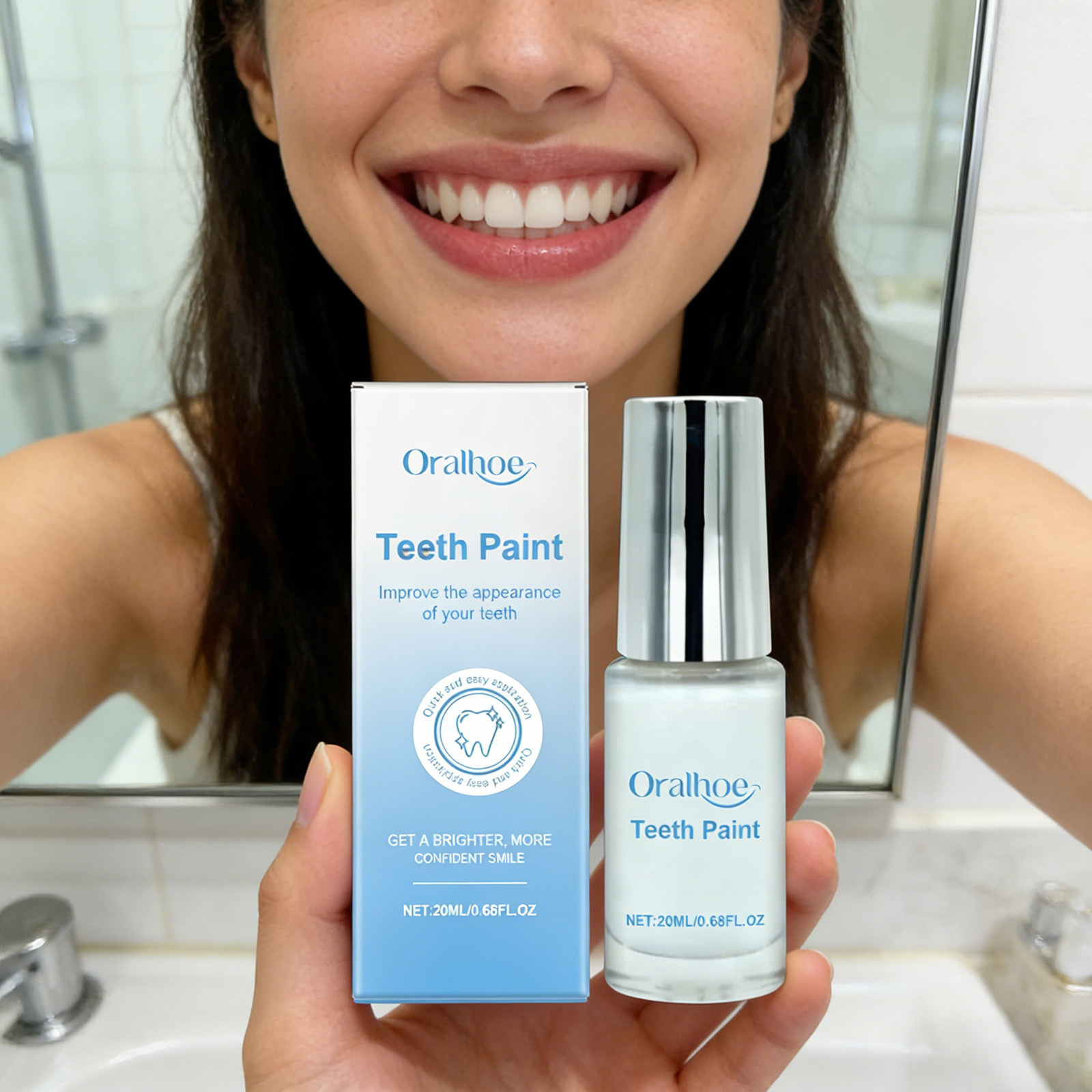 Teeth Paint Whitening - Cat Pemutih Gigi 20ml - Penghilang