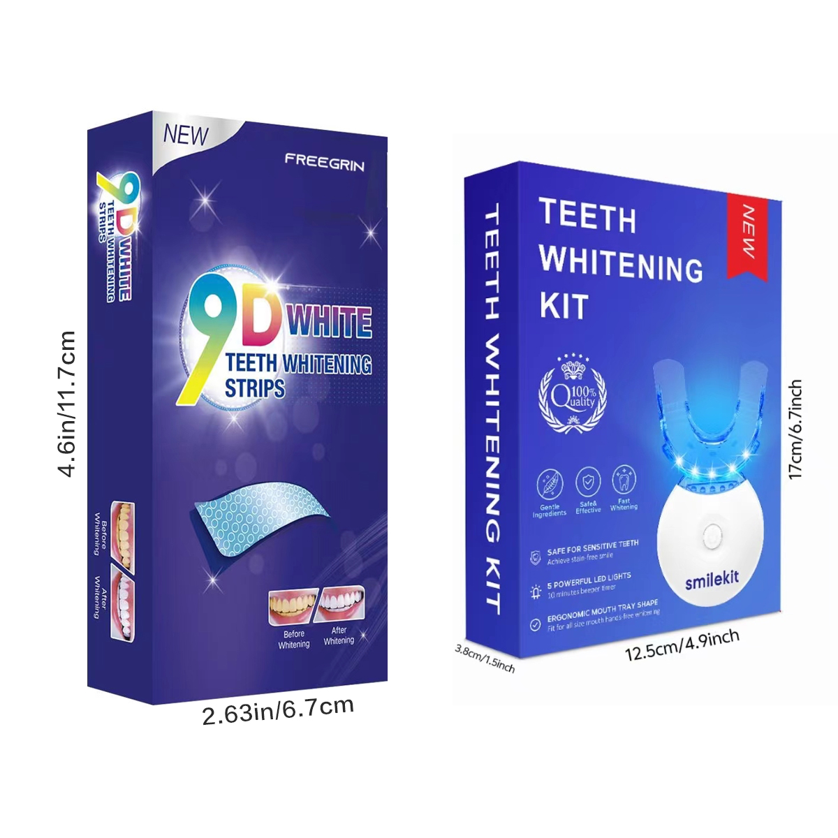 Kit pemutih gigi-5X lampu LED  - Teeth Whitening From Home ulasan dan harga