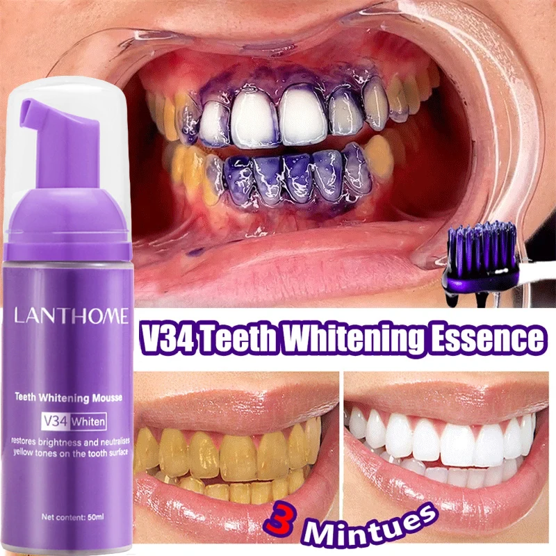 V34 Pasta Gigi Mousse Pemutih  - Teeth Whitening Xylitol ulasan dan harga