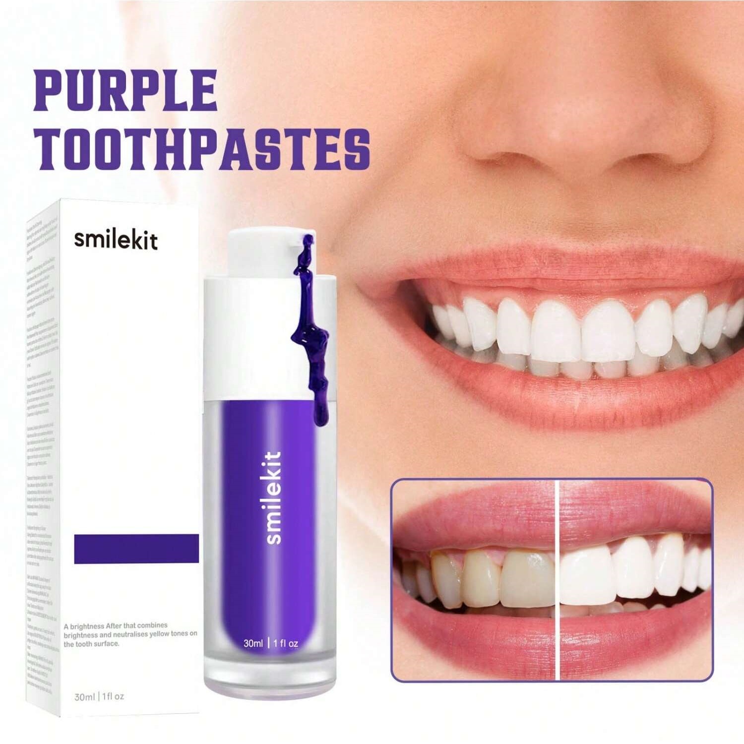 Serum Korektor Ungu Efektif Pa - Teeth Whitening Xylitol ulasan dan harga