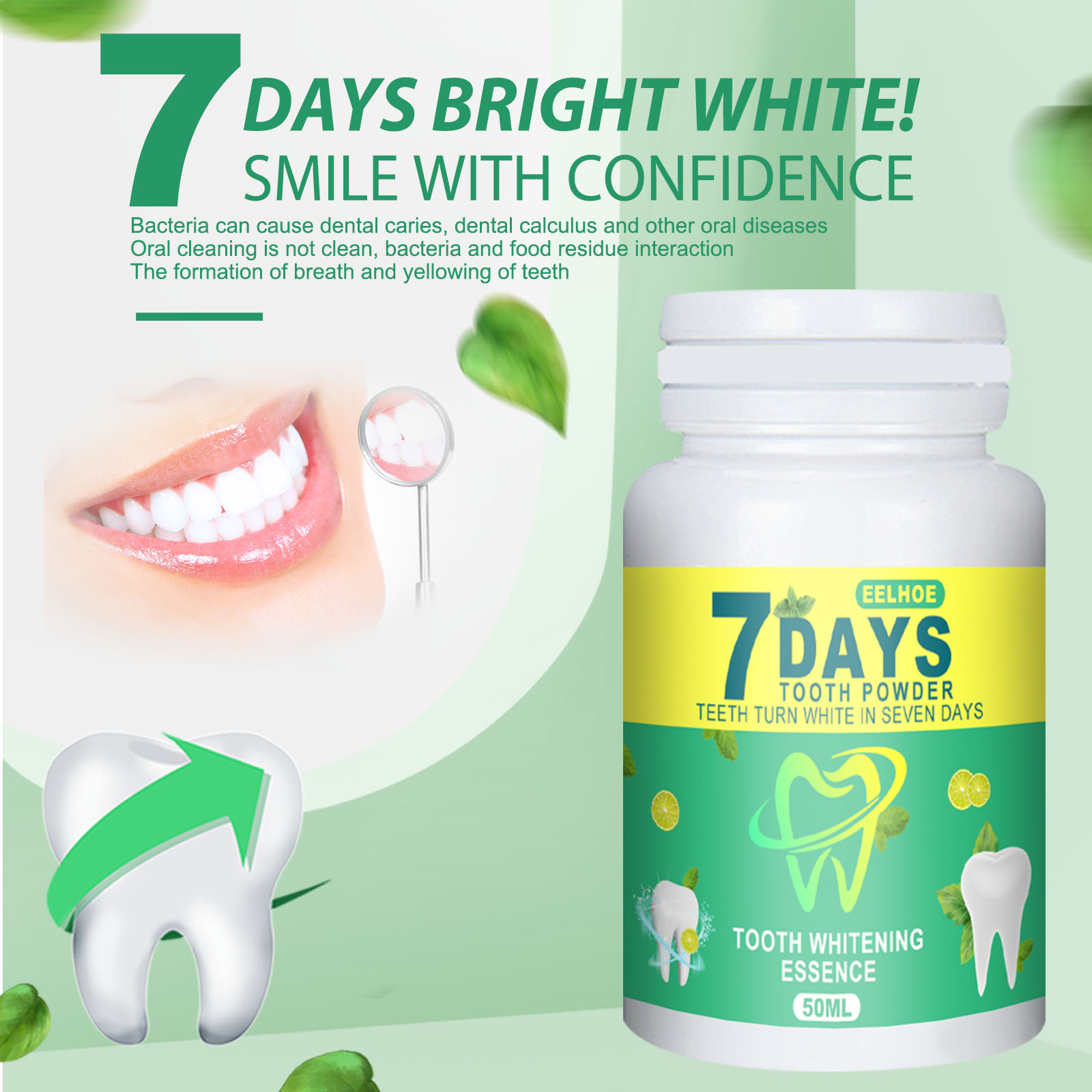 5 Hari Bubuk Pemutih Gigi Meng - Teeth Whitening Quotes ulasan dan harga