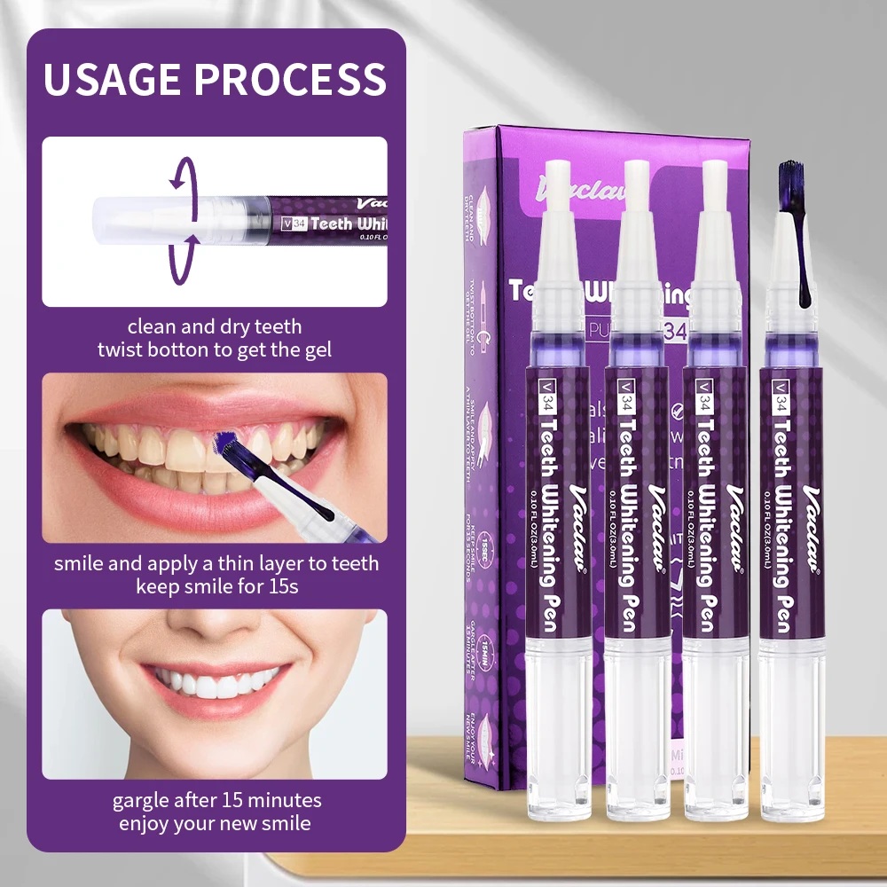 Pena Gel Pemutih Gigi Vaclav V - Teeth Whitening Xylitol ulasan dan harga